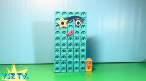 Numberblocks 0-100 learning counting 1-100 from  Number  color rainbow  blocks MathLink Cubes