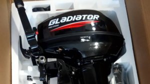 Краткий обзор новшества лодочного мотора GLADIATOR G9.9FHS 2024года и первый запуск.