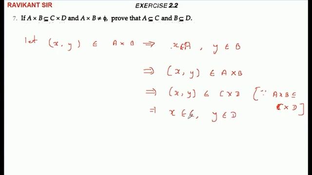 IF AxB⊆CxD AND Axb=Ø ,prove that A⊆C AND B⊆ D. смотреть онлайн
