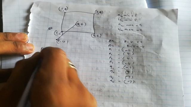 25 Liang Barsky line clipping algorithm example смотреть онлайн
