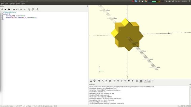 OpenSCAD Basics Boolean Operations смотреть онлайн