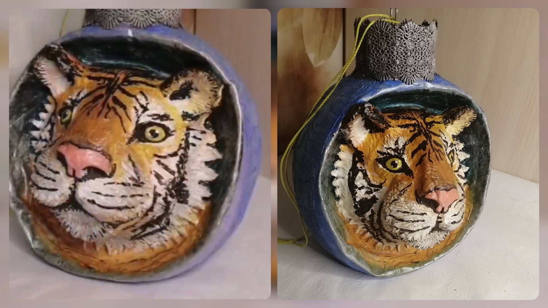 Ёлочная игрушка на большую ёлку своими руками!