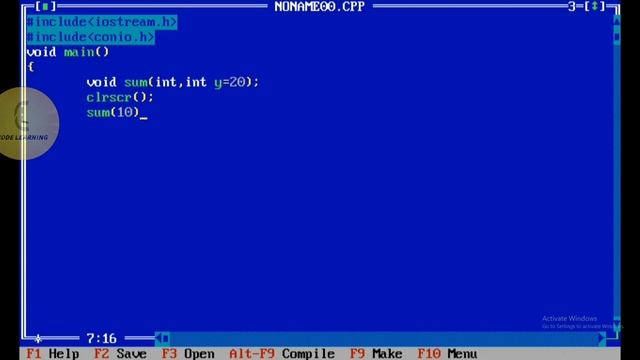 C++ | function #14 'default argument' | CodeLearning смотреть онлайн