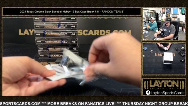 2024 Topps Chrome Black Baseball Hobby 12 Box Case Break #31