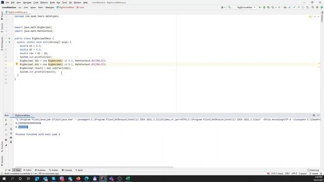 01 26 Java data types wrapper BigDecimal смотреть онлайн