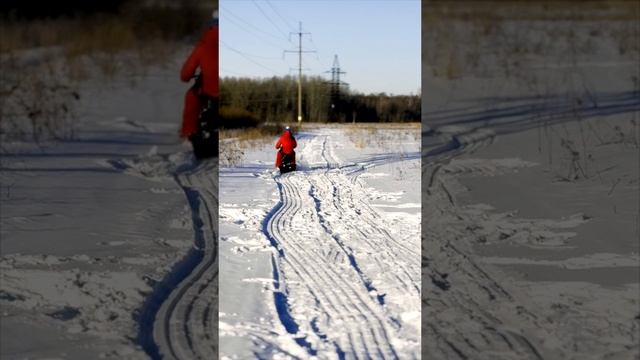 Миссия невыполнима? Мотобукс в неглубоком сугробе - пройдет или нет? Мотобуксировщик БЕЛКА-1 смотреть онлайн