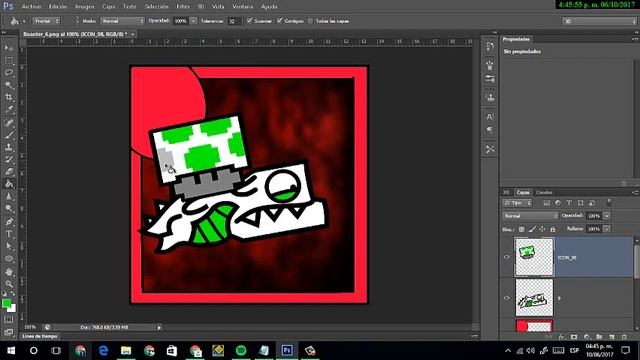 Como hacer tu icono de geometry dash para tu icono en youtube etc. :v смотреть онлайн