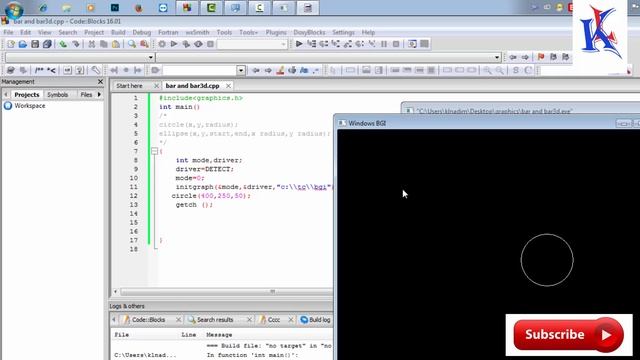 c/c++ circle and ellipse draw graphics смотреть онлайн