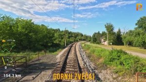 Риека - Загреб (железная дорога Загреб–Риека - M202, Хорватия), вид машиниста! 4K 60fps UHD ч. 3/3