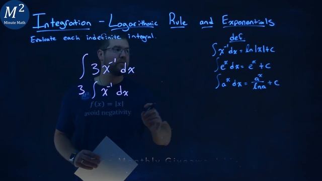 ∫3x^-1 dx | Evaluate the Indefinite Integral | Worked out Solution смотреть онлайн