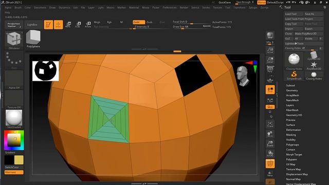 How To Close Holes Using ZModeler Brush In Zbrush? | Lesson 3 | Chapter7   Zbrush 2021.5 Full Cours