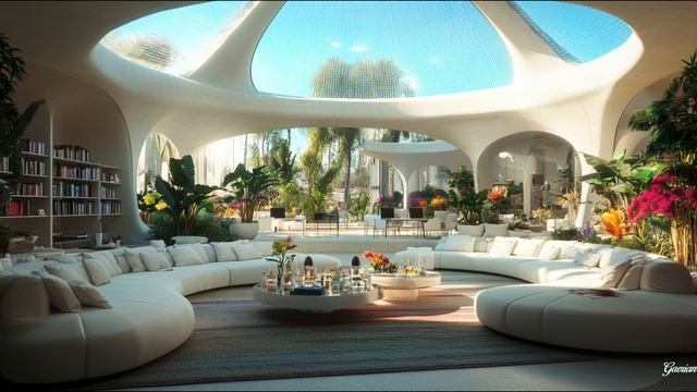 LIVING ROOMS IN DOMES ON PLANET ELTAÏRIA