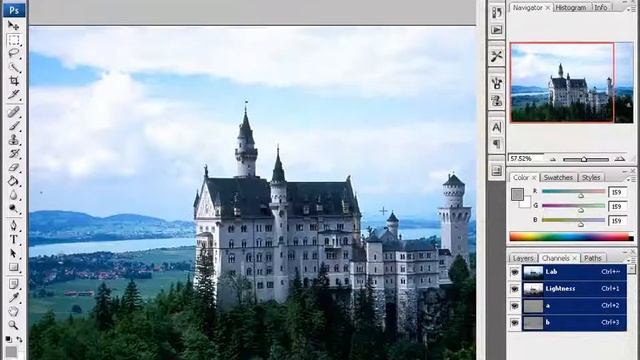 24 Устранение недостатков фотографий в режиме Lab Color Повышение четкости, улучшение цветоперед смотреть онлайн