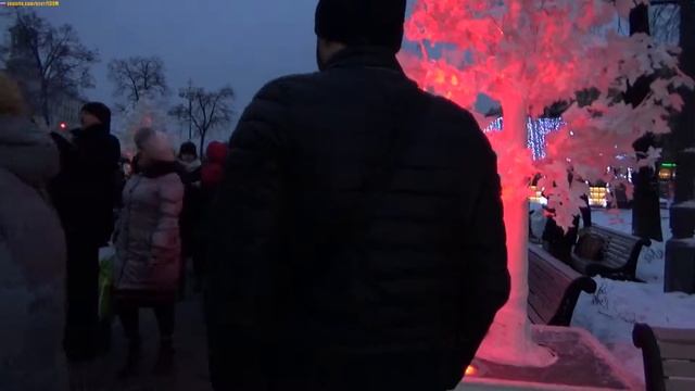Новогодняя Москва - Пушкинская площадь - 04.01.2017 смотреть онлайн