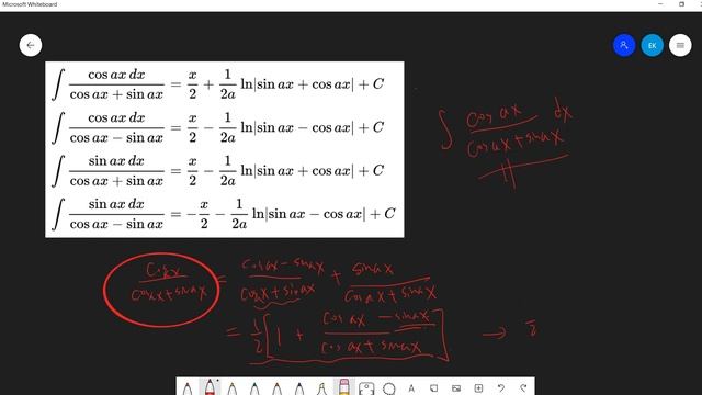 integral of cosx/cosx+sinx смотреть онлайн