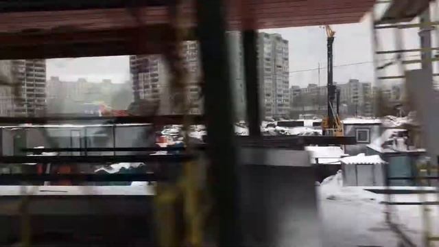 Строящаяся станция «Печатники» на МЦД (D2) 2.0 // 31 января 2021 года смотреть онлайн