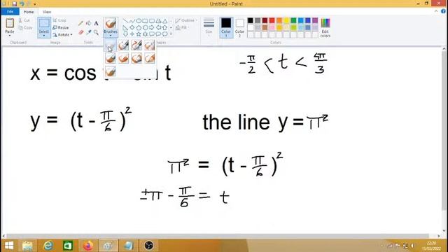 A-Level Maths Year 2 Live Lesson 092B -Parametric Equations (sin cos) intersection with a line смотреть онлайн