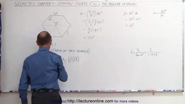Geometry: Ch 4 - Geometric Figures (10 of 18) The Regular Hexagon смотреть онлайн