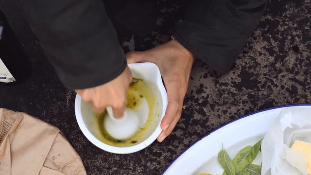 Cep carpaccio with sage and lemon vinaigrette смотреть онлайн