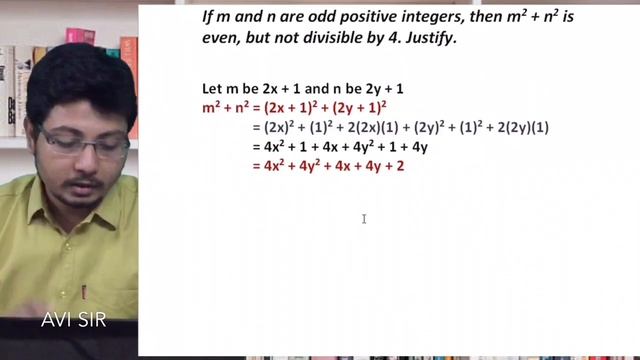 If m and n are odd positive integers, then m^2+n^2 is even, but not divisible by 4. Justify. смотреть онлайн