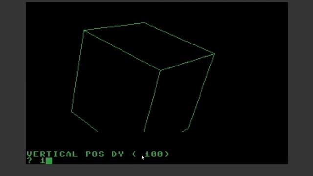 3D Engine 2.5: Demonstration of the key-functions with a simple cube (commodore plus/4) смотреть онлайн