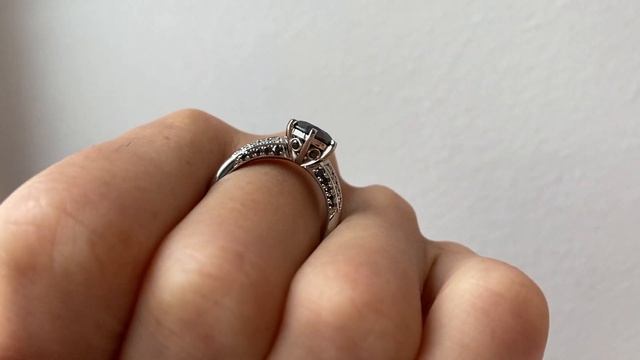 6-Prong 8 mm Black Diamond with Duo-color Pave Ring - Style # 5839 - PIERRE смотреть онлайн