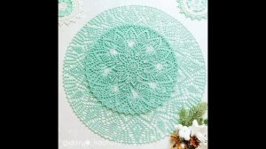 Салфетка вязаная крючком по бесплатной схеме.