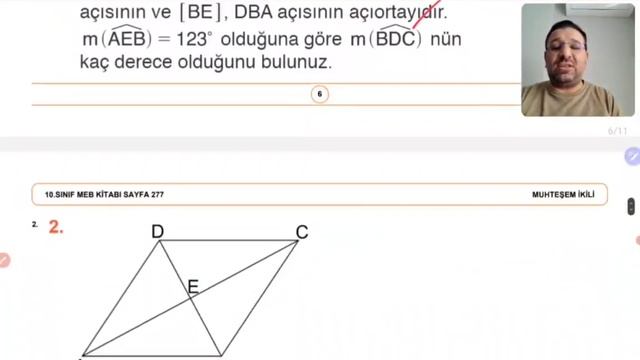 10.SINIF GEOMETRİ | EŞKENAR DÖRTGEN KONU ANLATIMI SORU ÇÖZÜMÜ | MEB KİTABI | SAYFA 277-ALIŞTIRMALA смотреть онлайн