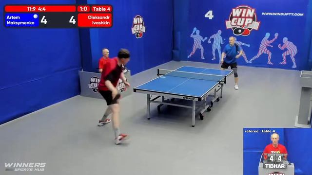 01:00 Максименко Артём 3-0 Ивашкин Александр стол 4 ЮГ-5 04.06.22 смотреть онлайн