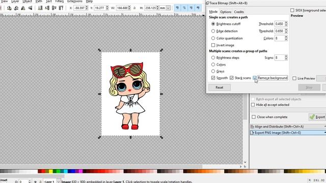 How to remove a background in inkscape смотреть онлайн
