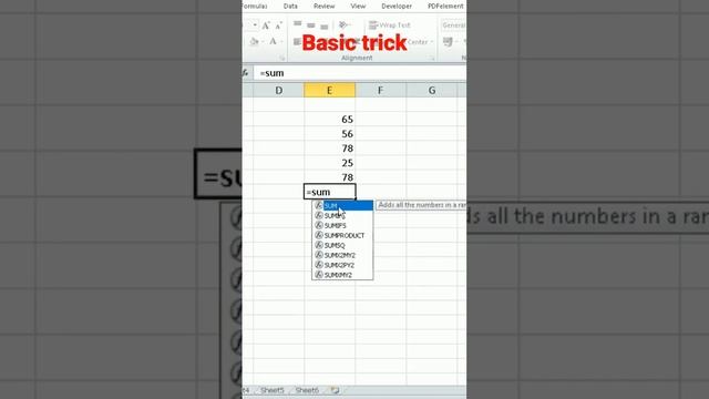 MS Excel me sum formula #viral #subscribe смотреть онлайн