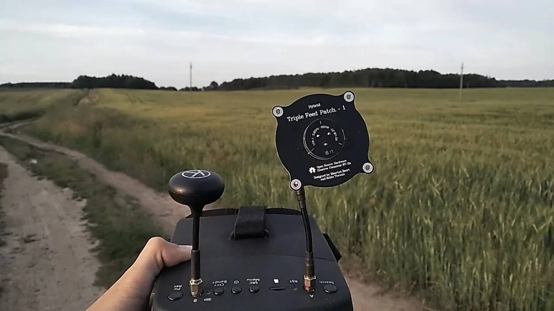 Тест на дальность и качество связи FPV антенн 5.8 Ghz. Часть №4. Triple feed patch - 1. смотреть онлайн