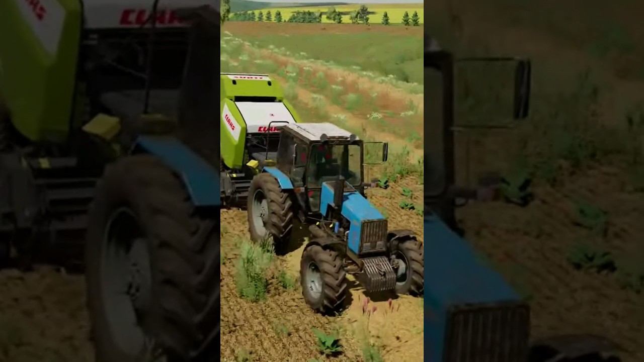 МТЗ-1221 прессование соломы смотреть онлайн