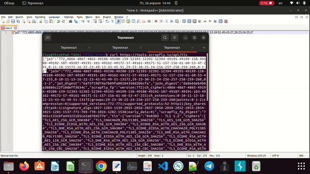 Demo ZloyProxy локальную прокси которая меняет ваши отпечатки (JA3+HTTP2+TCP)
