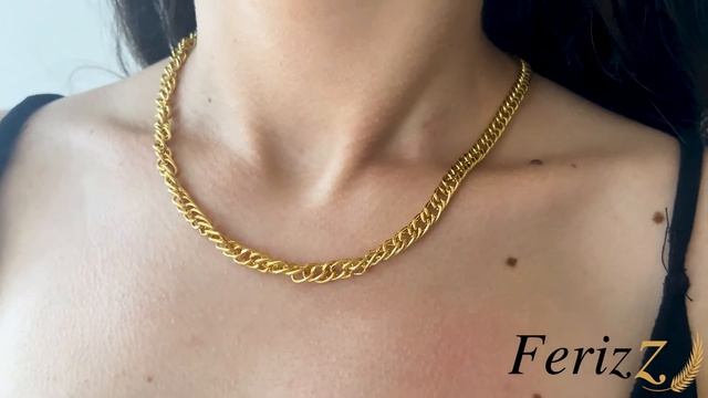 FerizZ 22 Ayar Altın Kaplama Samanyolu 5 mm Bayan Zincir Kolye ZN-149 45 CM смотреть онлайн