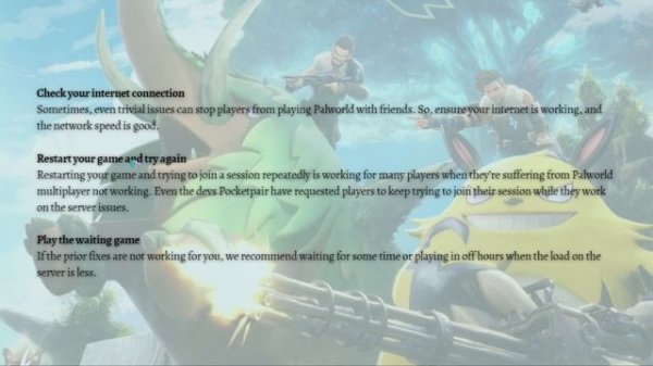 How To Fix Palworld Multiplayer Not Working (2024 Guide)