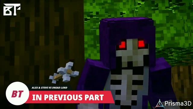 Dread Lord defeated Steve and Alex | Minecraft animation Prisma 3d смотреть онлайн