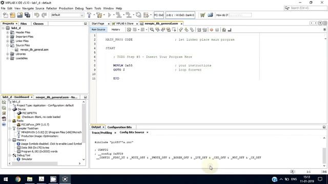 MPLAB X IDE Introduction and Experiment No. 1 смотреть онлайн