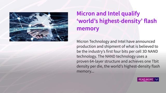Micron and Intel qualify ‘world’s highest density’ flash memory смотреть онлайн