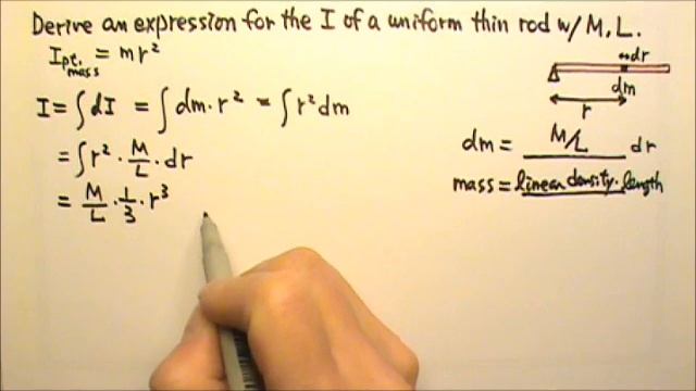 AP Physics C: Rotation 2: Rotational Inertia or Moment of Inertia of a Thin Rod смотреть онлайн