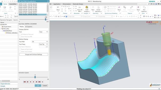 NX CAM Tutorial #3 | 5 Axis Variable Streamline With Control Interpolate Vector Tool Axis смотреть онлайн
