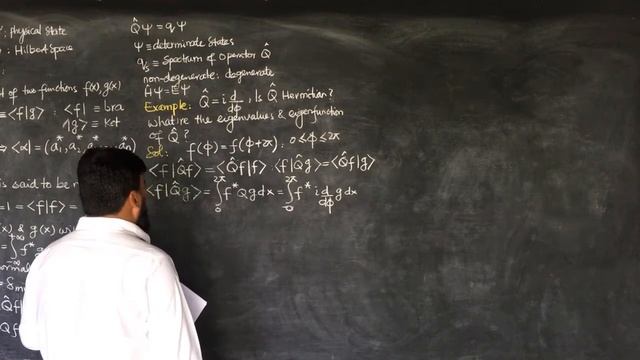 L20.1 Formalism of quantum mechanics: example 3.1 смотреть онлайн