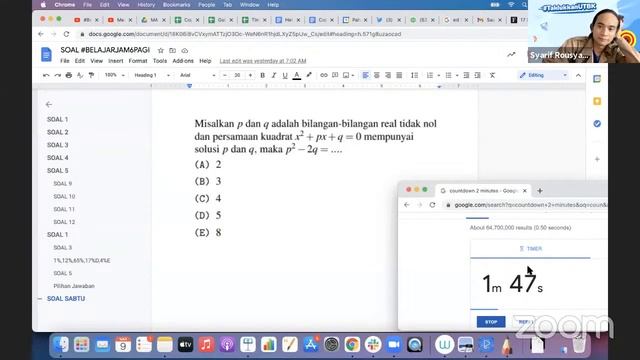 Peluang dan Gradien Garis Singgung | #BelajarJam6Pagi H-34 UTBK смотреть онлайн