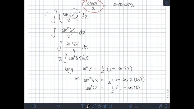 Integral Practice #63: integral of (sin3x)^2(cos3x)^2dx смотреть онлайн