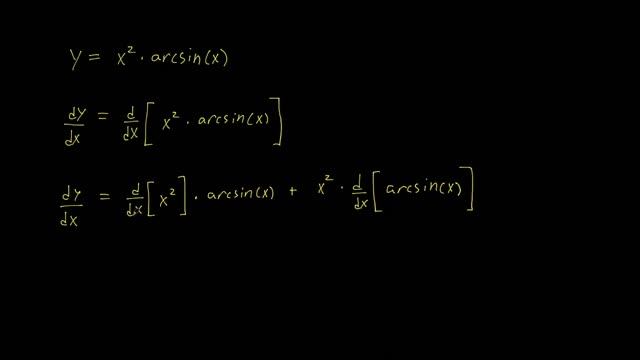 Derivative of (x^2)(arcsin(x)) смотреть онлайн