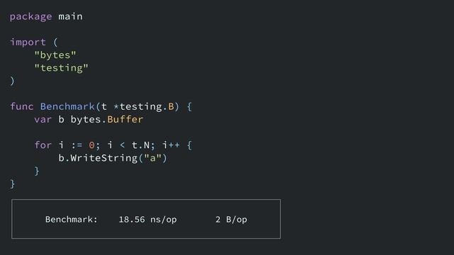 Как эффективно объединять строки в Go? смотреть онлайн