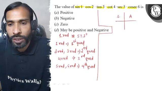 The value of \( \sin 1 \cdot \cos 2 \cdot \tan 3 \cdot \cot 4 \cdot... смотреть онлайн