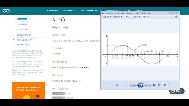 Função seno no Arduíno смотреть онлайн