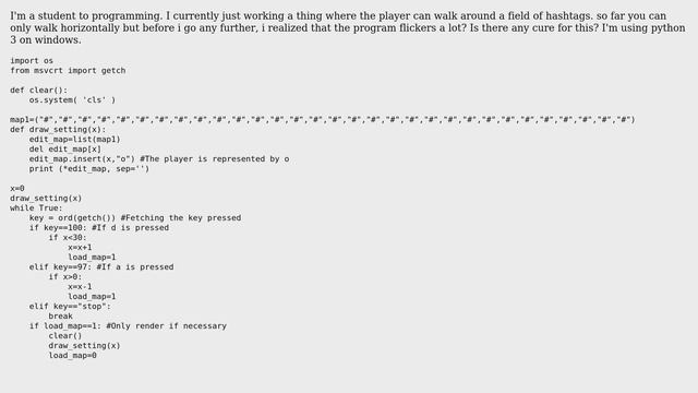 Code Review: Drawing a roaming figure in a field, with less flickering смотреть онлайн