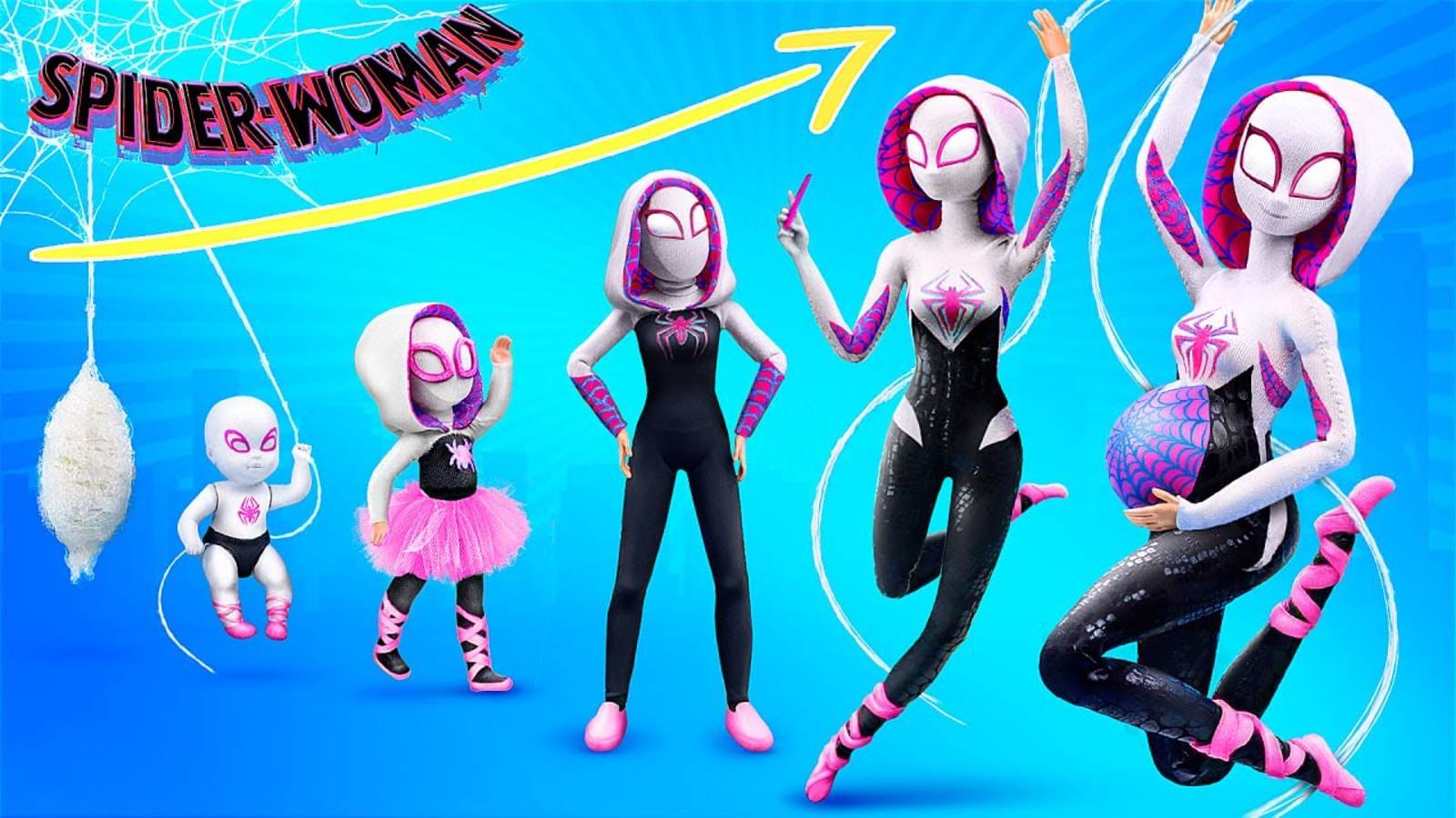 Гвен-паук растёт! 31 идея для кукол ЛОЛ Сюрприз ОМГ смотреть онлайн